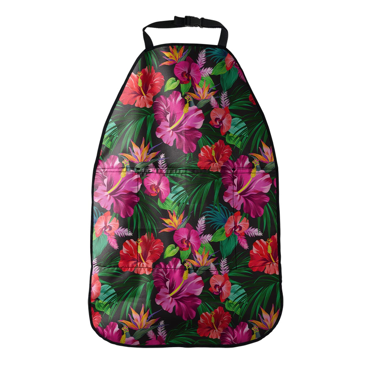Hawaiian Floral Flowers Pattern Print Car Seat Organizers