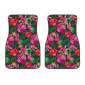 Hawaiian Floral Flowers Pattern Print Front Car Floor Mats
