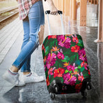 Hawaiian Floral Flowers Pattern Print Luggage Cover GearFrost