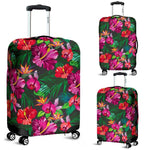 Hawaiian Floral Flowers Pattern Print Luggage Cover GearFrost