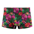 Hawaiian Floral Flowers Pattern Print Men's Boxer Briefs