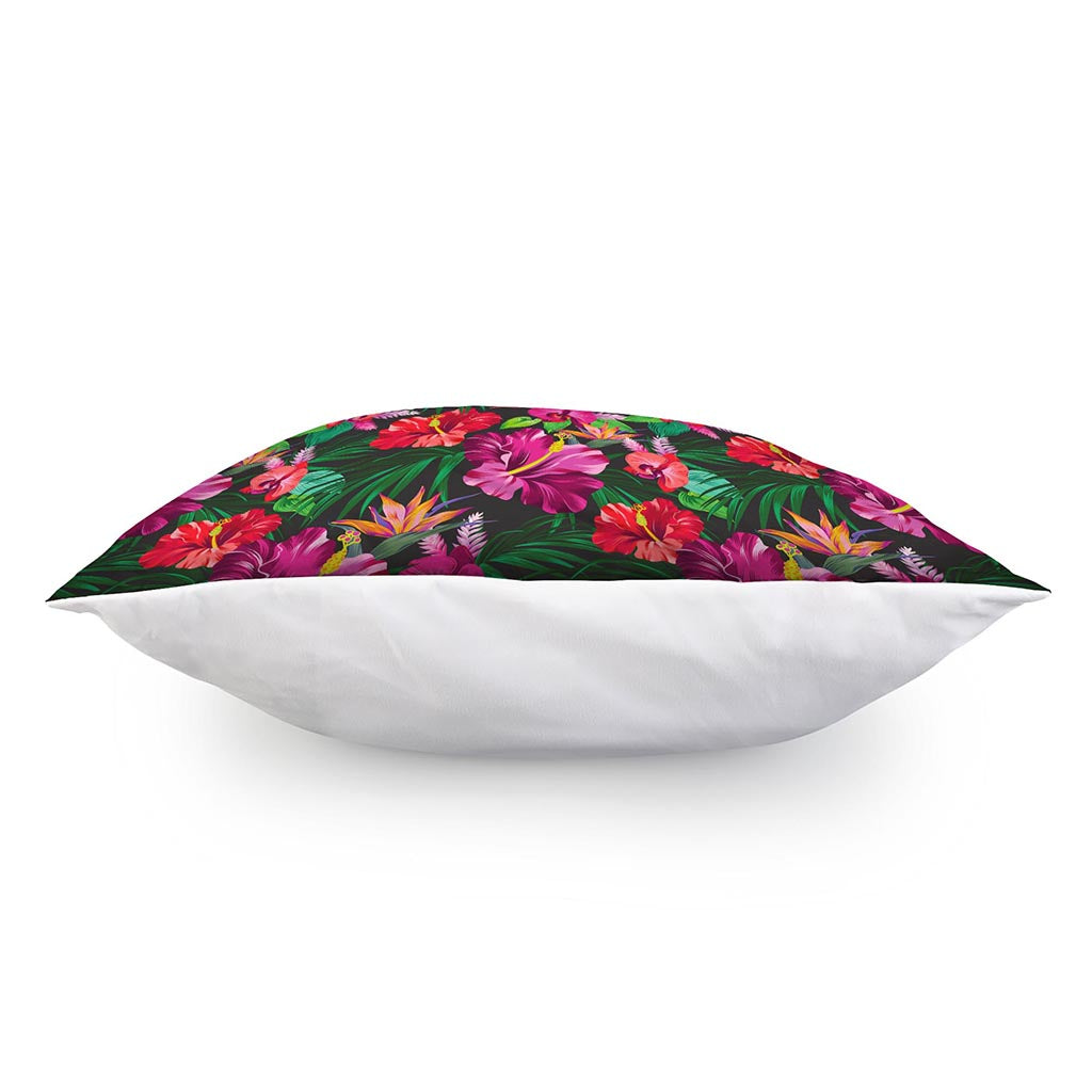 Hawaiian Floral Flowers Pattern Print Pillow Cover