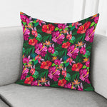 Hawaiian Floral Flowers Pattern Print Pillow Cover