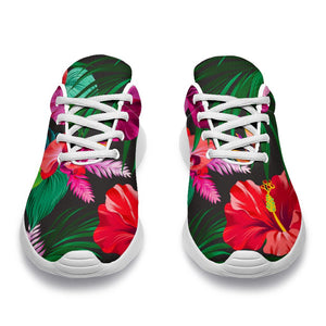 Hawaiian Floral Flowers Pattern Print Sport Shoes GearFrost