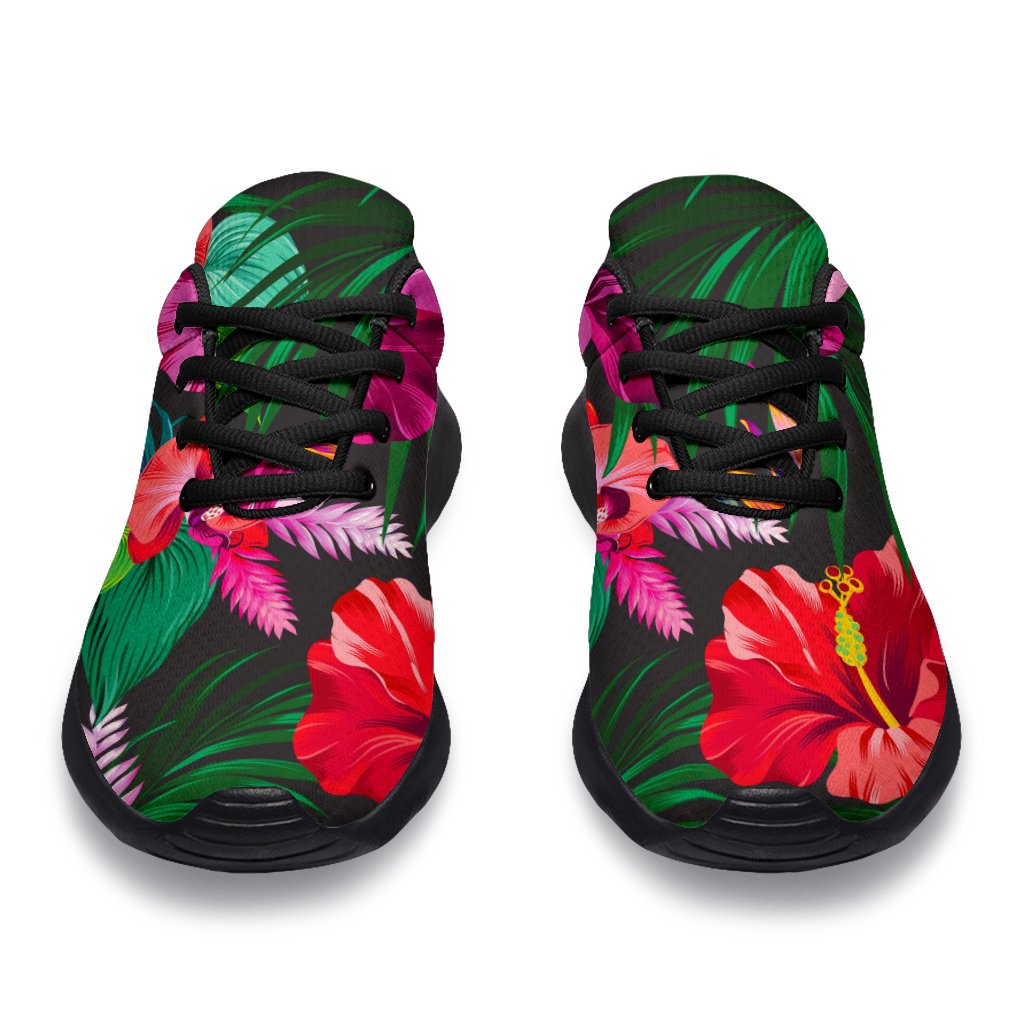 Hawaiian Floral Flowers Pattern Print Sport Shoes GearFrost