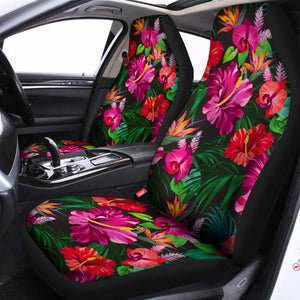 Hawaiian Floral Flowers Pattern Print Universal Fit Car Seat Covers