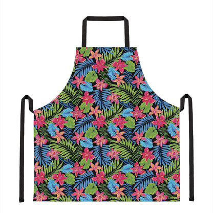 Hawaiian Floral Pattern Print Apron