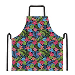 Hawaiian Floral Pattern Print Apron