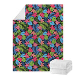 Hawaiian Floral Pattern Print Blanket