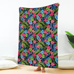 Hawaiian Floral Pattern Print Blanket