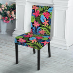 Hawaiian Floral Pattern Print Dining Chair Slipcover