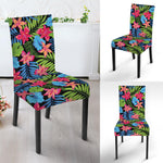 Hawaiian Floral Pattern Print Dining Chair Slipcover