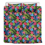 Hawaiian Floral Pattern Print Duvet Cover Bedding Set