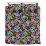 Hawaiian Floral Pattern Print Duvet Cover Bedding Set