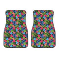 Hawaiian Floral Pattern Print Front Car Floor Mats