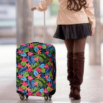 Hawaiian Floral Pattern Print Luggage Cover