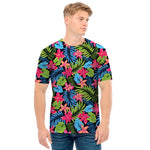 Hawaiian Floral Pattern Print Men's T-Shirt