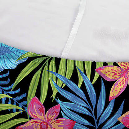 Hawaiian Floral Pattern Print Sofa Cover