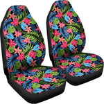 Hawaiian Floral Pattern Print Universal Fit Car Seat Covers