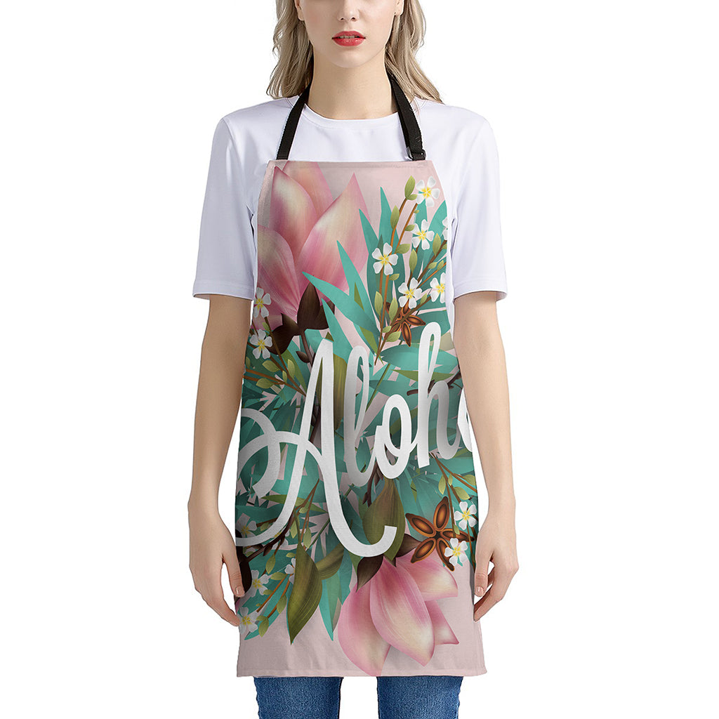 Hawaiian Flower Aloha Print Apron