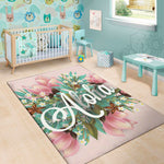 Hawaiian Flower Aloha Print Area Rug