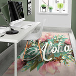 Hawaiian Flower Aloha Print Area Rug