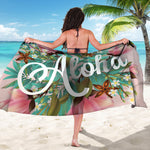 Hawaiian Flower Aloha Print Beach Sarong Wrap