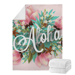 Hawaiian Flower Aloha Print Blanket