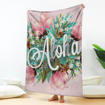 Hawaiian Flower Aloha Print Blanket