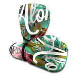 Hawaiian Flower Aloha Print Boxing Gloves