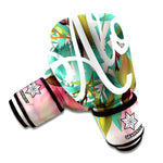 Hawaiian Flower Aloha Print Boxing Gloves