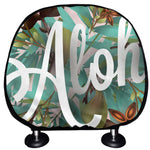Hawaiian Flower Aloha Print Car Headrest Covers