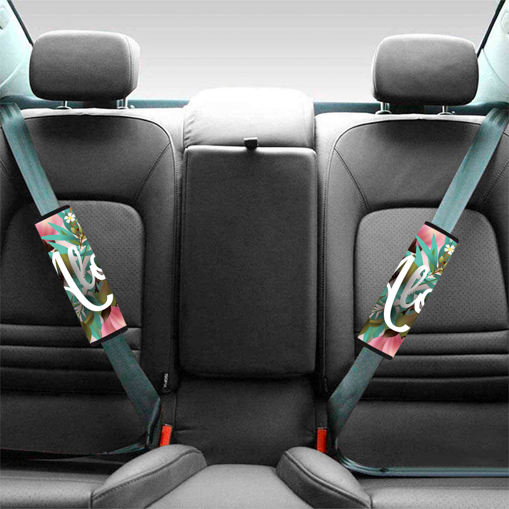 Hawaiian Flower Aloha Print Car Seat Belt Covers