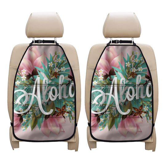 Hawaiian Flower Aloha Print Car Seat Organizers