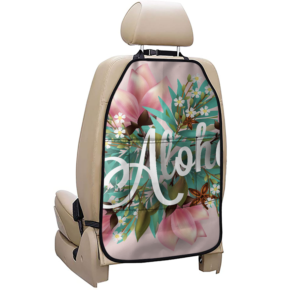 Hawaiian Flower Aloha Print Car Seat Organizers