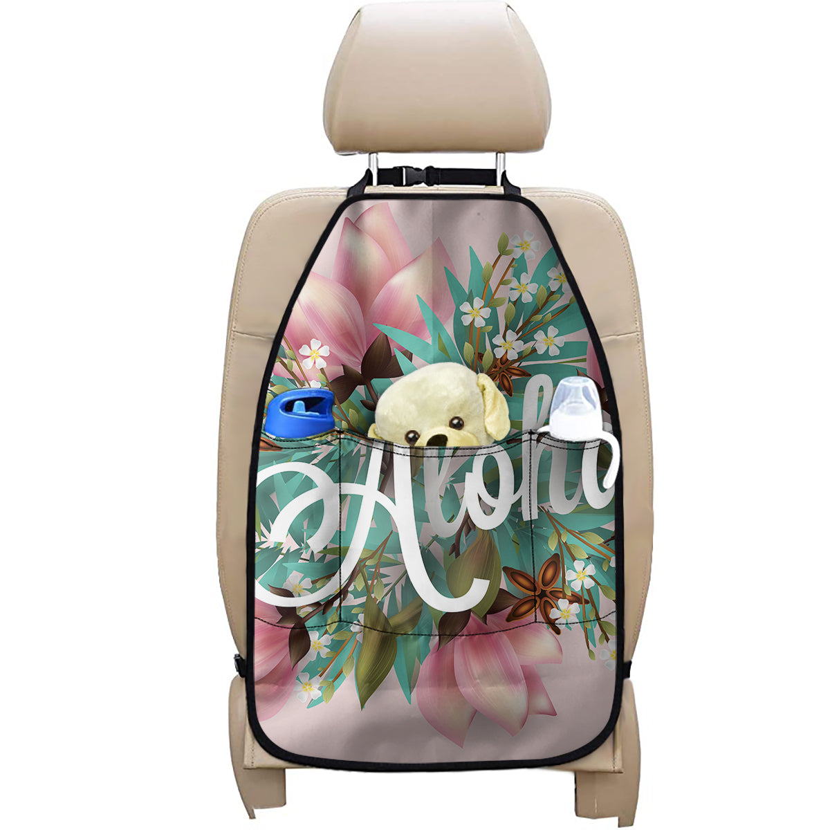 Hawaiian Flower Aloha Print Car Seat Organizers