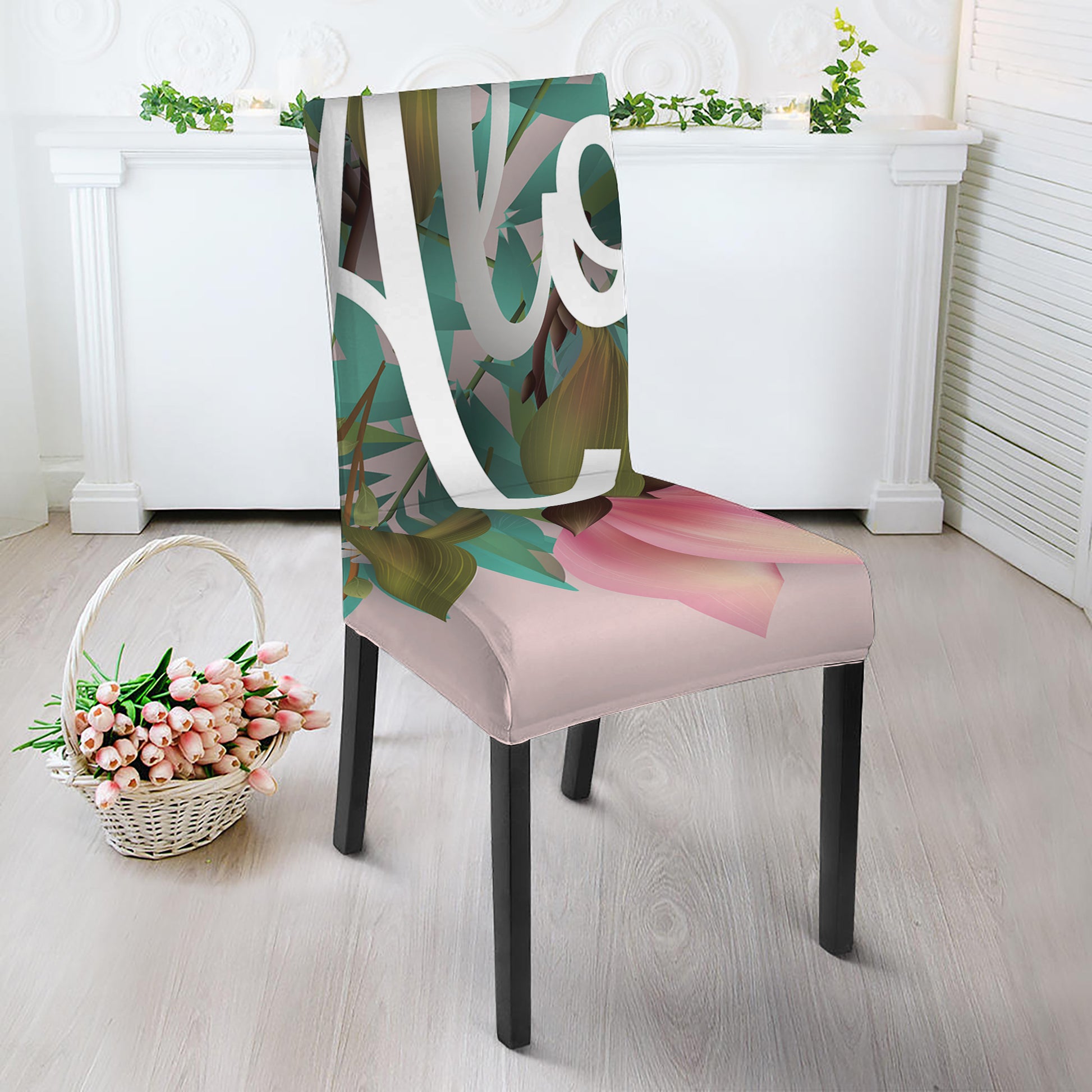 Hawaiian Flower Aloha Print Dining Chair Slipcover