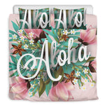 Hawaiian Flower Aloha Print Duvet Cover Bedding Set