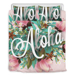 Hawaiian Flower Aloha Print Duvet Cover Bedding Set