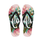 Hawaiian Flower Aloha Print Flip Flops