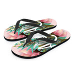 Hawaiian Flower Aloha Print Flip Flops
