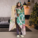 Hawaiian Flower Aloha Print Hooded Blanket