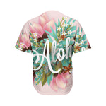 Hawaiian Flower Aloha Print Men's Baseball Jersey