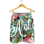 Hawaiian Flower Aloha Print Men's Shorts