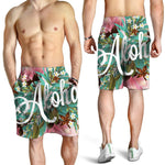 Hawaiian Flower Aloha Print Men's Shorts