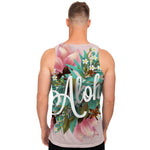 Hawaiian Flower Aloha Print Men's Tank Top