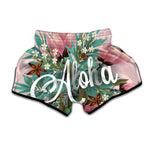Hawaiian Flower Aloha Print Muay Thai Boxing Shorts