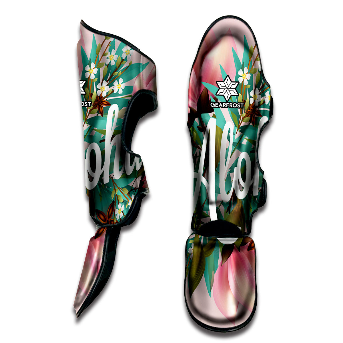 Hawaiian Flower Aloha Print Muay Thai Shin Guard