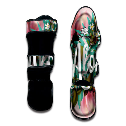 Hawaiian Flower Aloha Print Muay Thai Shin Guard
