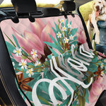 Hawaiian Flower Aloha Print Pet Car Back Seat Cover